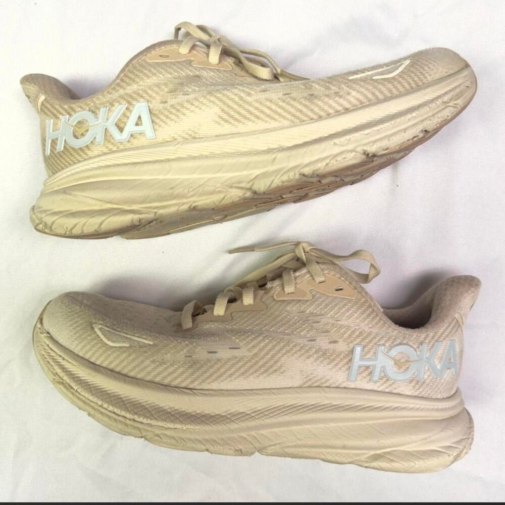 Hoka-one-one Women's Cream and Tan Trainers